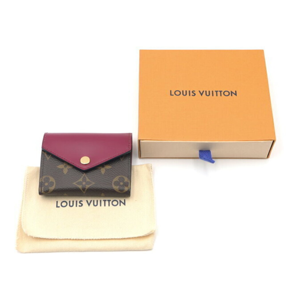 Louis Vuitton Zoe Portefeuille Wallet Trifold Leather Brown Pink - Picture 8 of 8